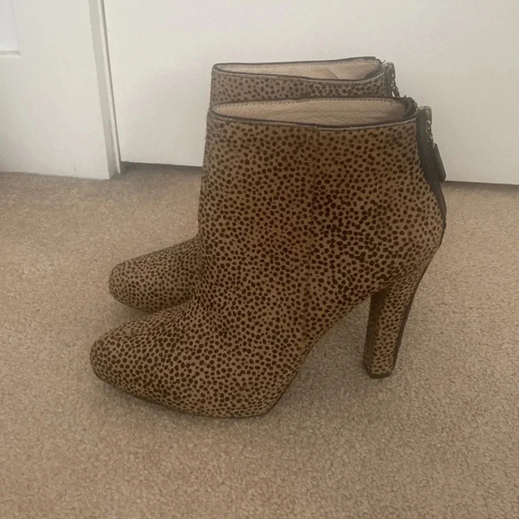 Juicy couture leopard heeled boots size 8 ankle boots - Picture 3 of 7